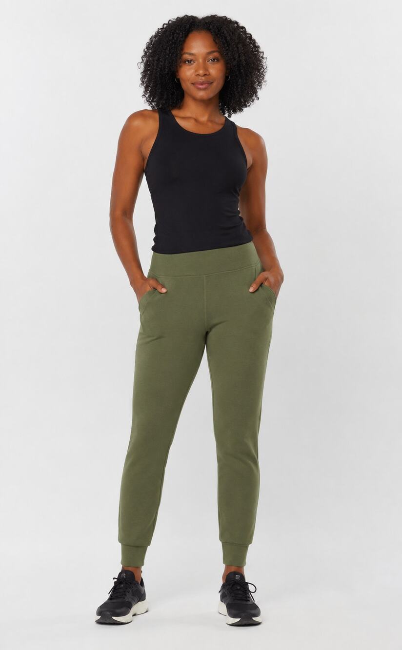 Duluth Womens AKHG After Sweat Joggers Pants Rosemary Green Size Medium New